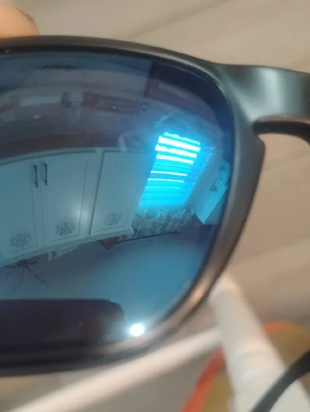 Oakley Men's Black Holbrook Sunglasses with Blue Lenses